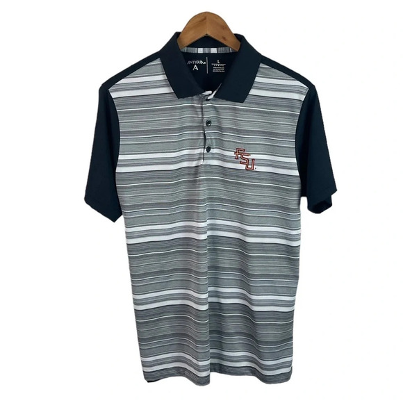 PO565 Mens Antigua FSU Florida State Seminoles Performance Polo Shirt L - Picture 1 of 5